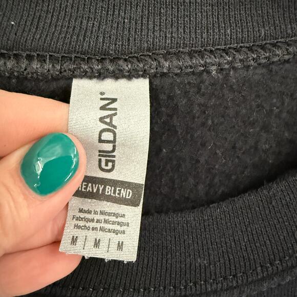 Gildan Xbox Crewneck Sweatshirt Adult Medium Black Pullover Logo Gamer - Picture 4 of 8